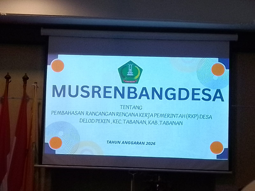 MUSRENBANGDES RANCANGAN RKPDESA TAHUN ANGGARAN 2026