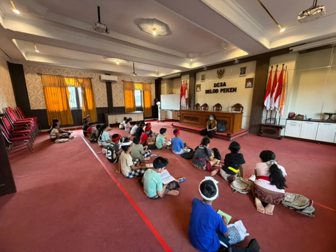 SANGGAR BAHASA BALI ANAK-ANAK SD SE-DESA DELOD PEKEN