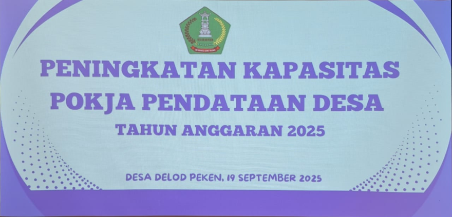 PENINGKATAN KAPASITAS BAGI POKJA PENDATAAN DESA TAHUN 2025